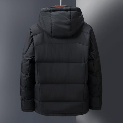 jacket, puffer jacket, grey, black, red, casual, sporty - Image 4