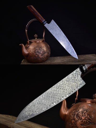 Cuchillo de Cocina Damascus Check Sante Pequeño - Image 14