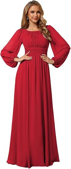 Vestido de Noche Largo en Gasa Elegante para Mujer - Image 7