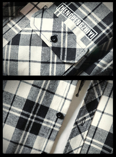 Camisa Casual a Cuadros Slim Fit para Hombre - Image 13