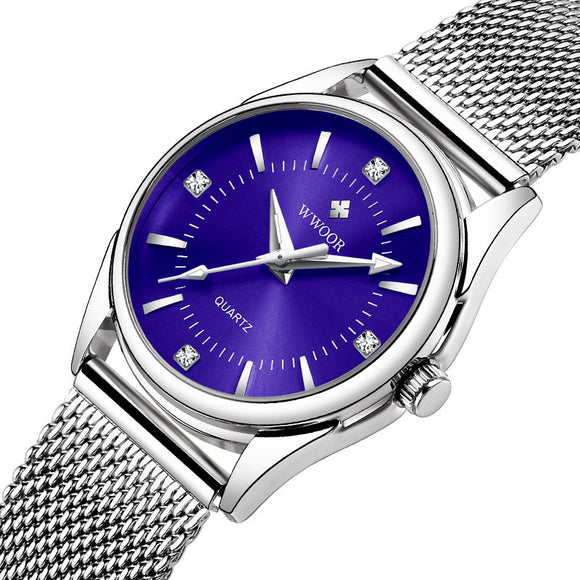 Reloj de Pulsera Mujer con Correa de Malla Resistente al Agua