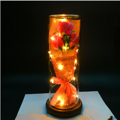 Florero Cilíndrico de Corcho y Vidrio para Flores Secas y Arreglos DIY - Image 8