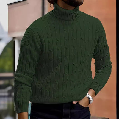 Suéter Cuello Alto Manga Larga para Hombre - Estilo Casual