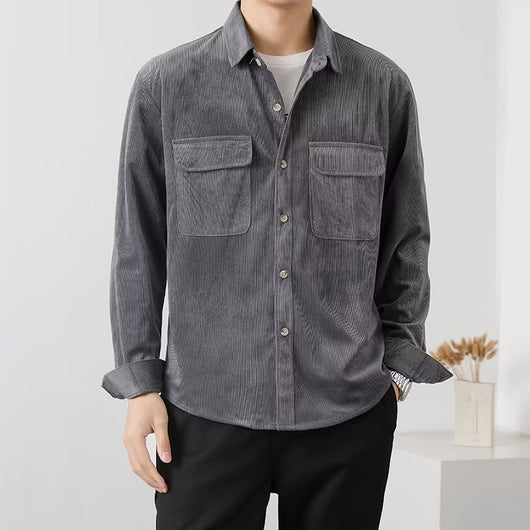 Camisa de Trabajo Vintage en Pana para Hombre - Image 3