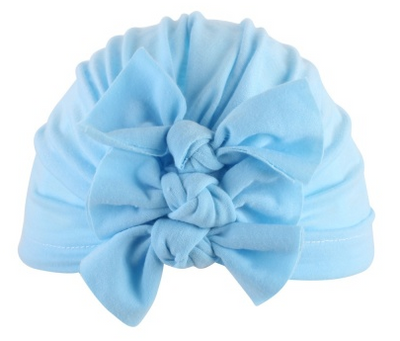 Gorro para bebé con lazo plisado - Image 12