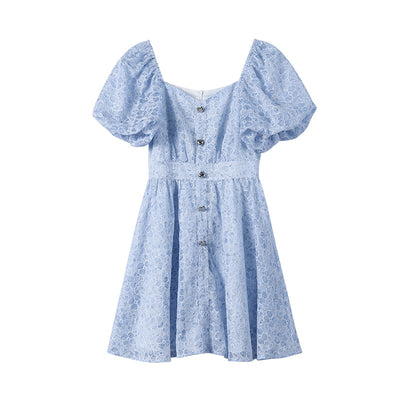 Falda Jacquard Texturizada Sweet Little Fairy de Cintura Alta - Image 14