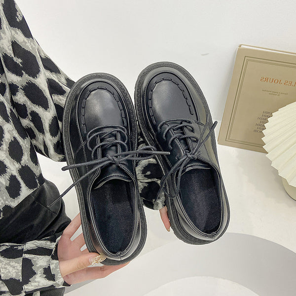 Zapatos Casuales Gruesos Multiusos para Invierno con Cordones