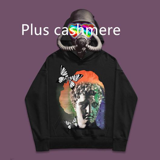 Sudadera con Capucha de Algodón Estampado Mariposas - Image 29