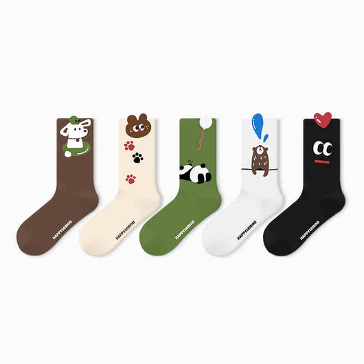 Calcetines de Algodón Estampado Infantil Primavera Otoño - Image 15