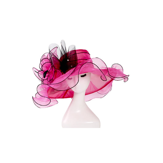 Sombrero de Ala Ancha en Organza - Elegancia y Protección - Image 5