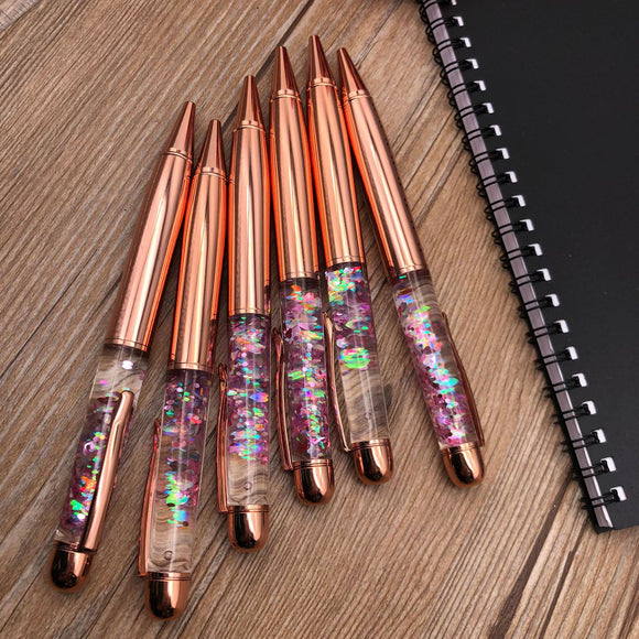 Bolígrafo de Tinta Líquida Oro Rosado Premium