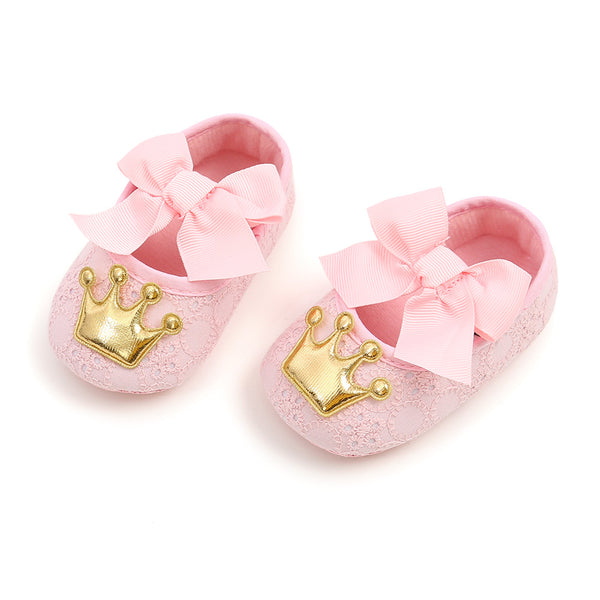 Zapatos Suave para Bebé Princesa con Corona - Suela Flexible - Image 9