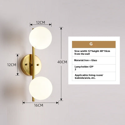 Lámpara Minimalista de Cristal para Mesita de Noche - Image 12
