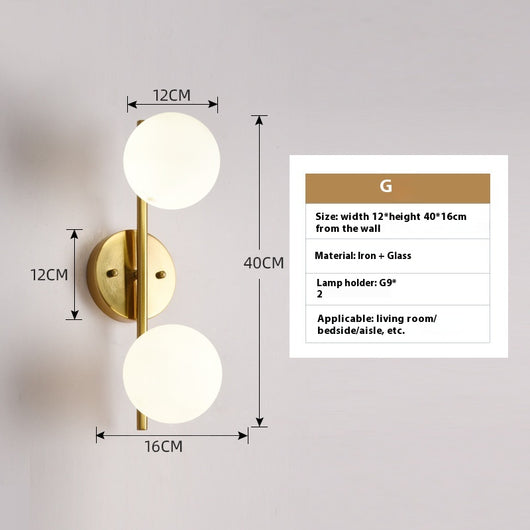 Lámpara Minimalista de Cristal para Mesita de Noche - Image 12