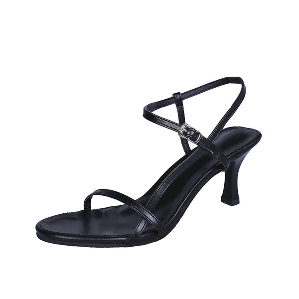 Zapatos de Tacón Alto con Hebilla Plana