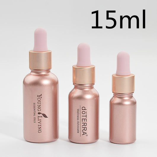 Botella Gotero de Vidrio Ámbar Rose Gold - Frasco Vacío para Aceites Esenciales y Cosméticos DIY - Image 10