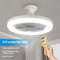 Ventilador LED Inteligente con Control Remoto y Luz Ajustable E27