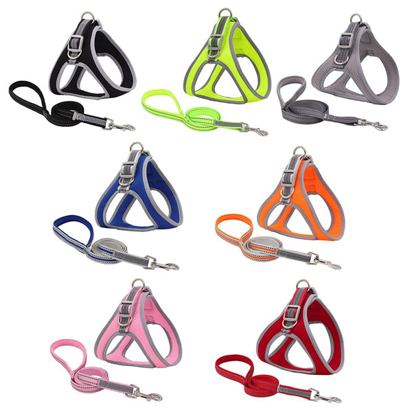 Arnés Pectoral para Mascotas con Cuerda de Tracción