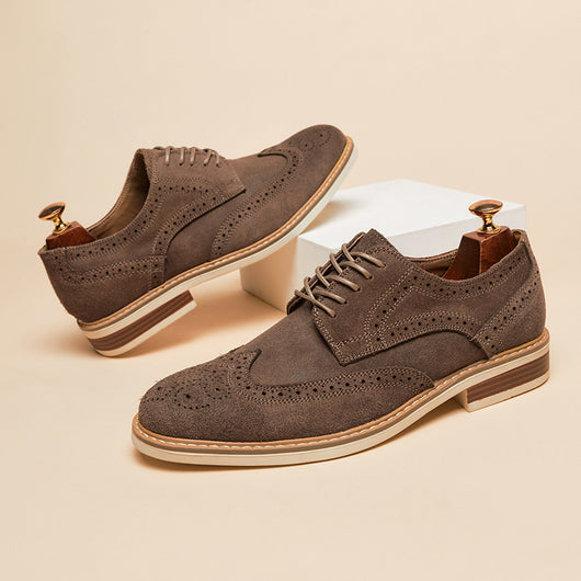Zapatos Formales de Gamuza Auténtica para Hombre - Estilo Brogue Ejecutivo - Image 8