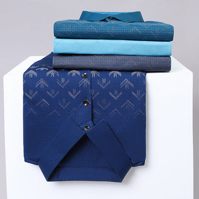 Polo Ejecutivo Ice Silk Manga Corta para Hombre - Secado Rápido y Estilo Business Casual - Image 4