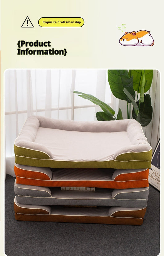 Cama Ortopédica para Mascotas de Cuatro Estaciones con Funda Removible y Lavable - Image 25