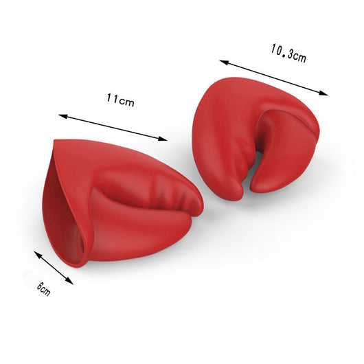 Guantes de Silicona Rojo Langosta con Pinzas para Cocina Creativa - Image 7