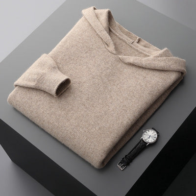 Sudadera con Capucha de Cachemira Tejida para Hombre