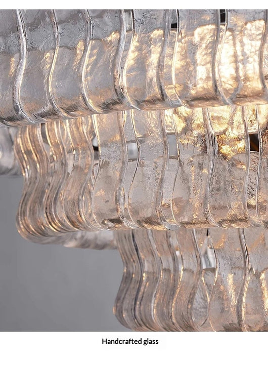 Luminaria de Sala Moderna Estilo Francés con Cristal - Diseño Mid-Century - Image 13