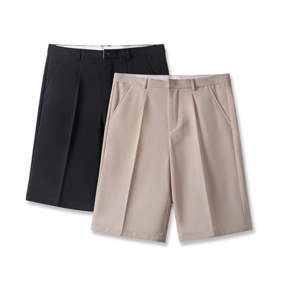 Pantalones Casuales Holgados de Cinco Puntos en Colores Sólidos para Hombre - Image 19