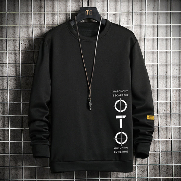 Suéter Básico para Hombre con Estampado - Manga Larga Versátil