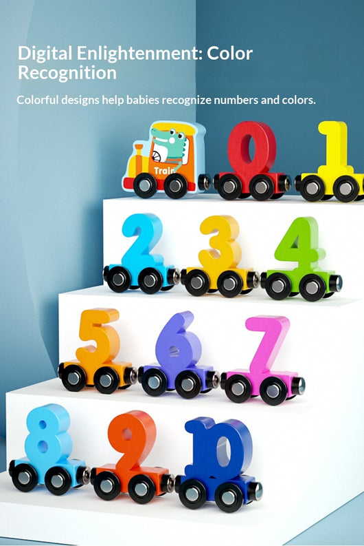 Tren Magnético de Madera con Números - Juguete Educativo para Coordinación y Desarrollo Infantil - Image 16