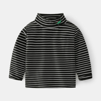Camisa Casual de Rayas para Niño - Manga Larga Cómoda y Versátil - Image 3