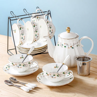 Taza de Té Floral Nórdica Estilo Hogar - Image 12