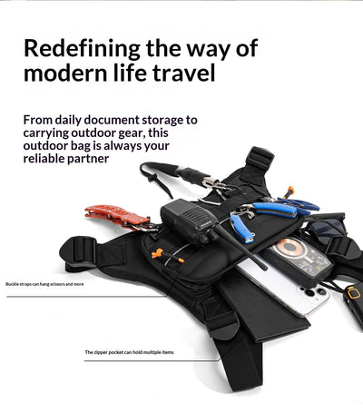Chaleco Funcional Deportivo con Bolsillos y Mochila Integrada para Viajes - Image 13