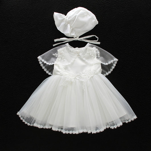 Conjunto de 3 Piezas Vestido Princesa para Bebé Niña 0-2 Años - Image 12