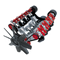 Modelo de Motor V8 para Experimentos de Física - Secundaria