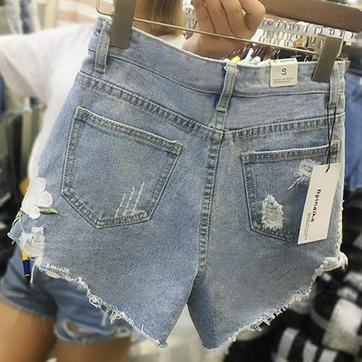 Shorts Anchos Estilo A-línea con Estampado de Crisantemo - Image 7