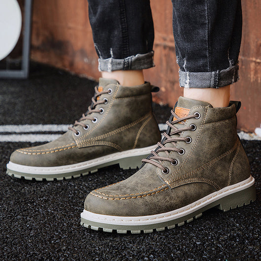Botas Martin de Cuero para Hombre - Estilo Británico Motociclista - Image 7