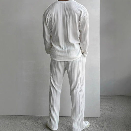 Traje Casual de Dos Piezas con Camisa de Manga Larga - Image 2