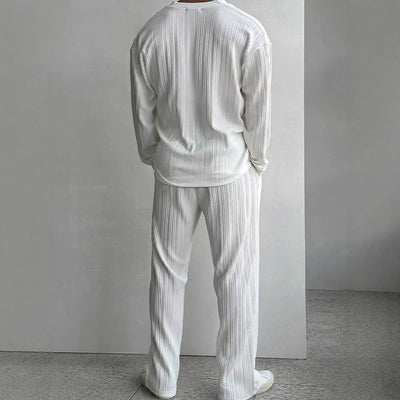 Traje Casual de Dos Piezas con Camisa de Manga Larga - Image 2