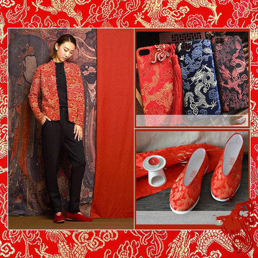Tela de Brocado Seda Auténtica para Traje Tang Antiguo y Cheongsam - Artesanía DIY - Image 25