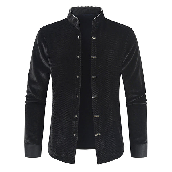 Camisa Manga Larga de Felpa para Hombre - Diseño Moderno y Cálido - Image 3