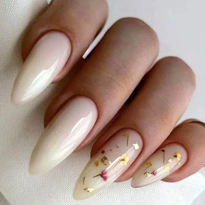 Parches de Uñas Dorado Retro con Fragmentos de Lámina - Armor Fashion