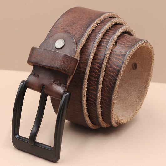 Cinturón de Cuero Premium Estilo Coreano con Hebilla de Perno para Hombre - Image 18