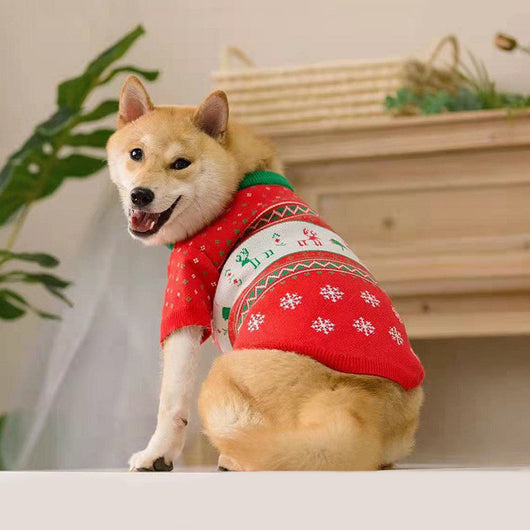 Suéter Navideño Cálido para Mascotas - Diseño Festivo Reno y Animales - Image 4
