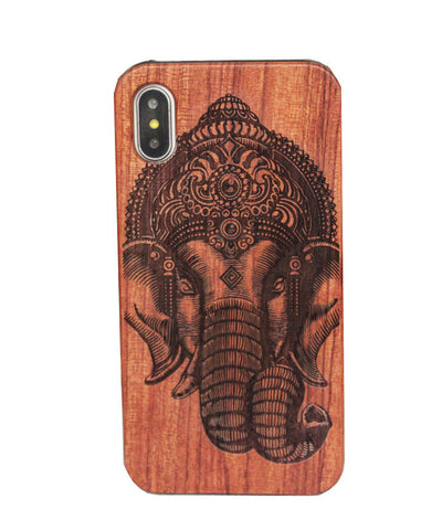 Funda para móvil con tallado en madera artesanal - Image 5