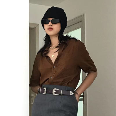 Juego de 3 Cinturones de Moda Estilo Europeo y Americano para Mujer - Image 4