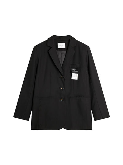 Blazer Oversized Negro Suelto Estilo Street - Image 10