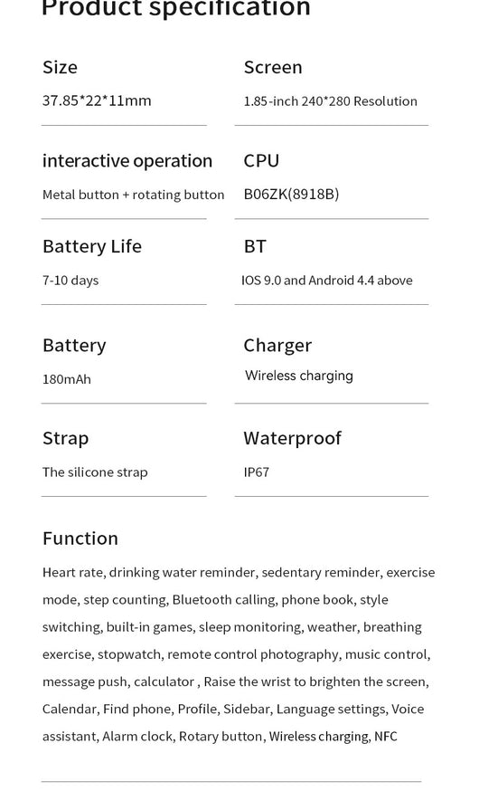 Reloj Inteligente con Llamadas Bluetooth, NFC y Carga Inalámbrica - Image 19