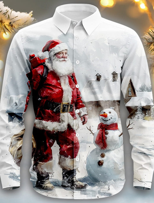 Camisa Estampada 3D con Diseño de Personalidad para Hombre - Image 11